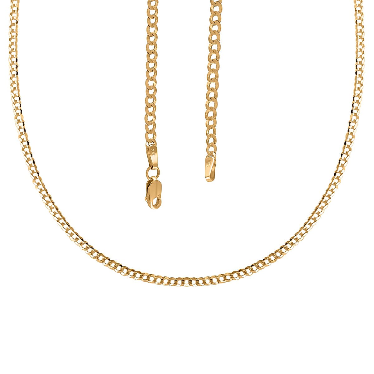 14K Yellow Gold 2.5mm Cuban Chain Necklace 20 Inches 4.5 Grams (Delivery in 10-15 Business Days)  image number 4