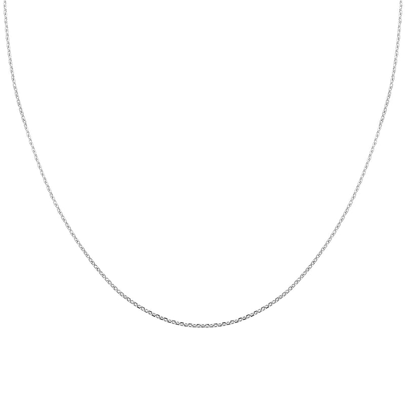 Italian Sterling Silver Forzatina Chain Necklace 20 Inches 2.40 Grams