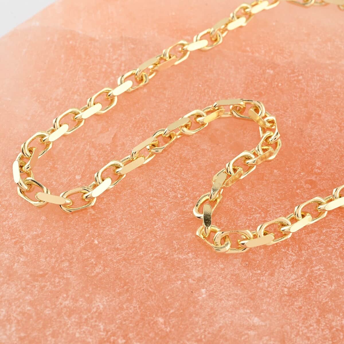 Italian 14K Yellow Gold Over Sterling Silver Power Chain Necklace 22 Inches 40.30 Grams image number 1