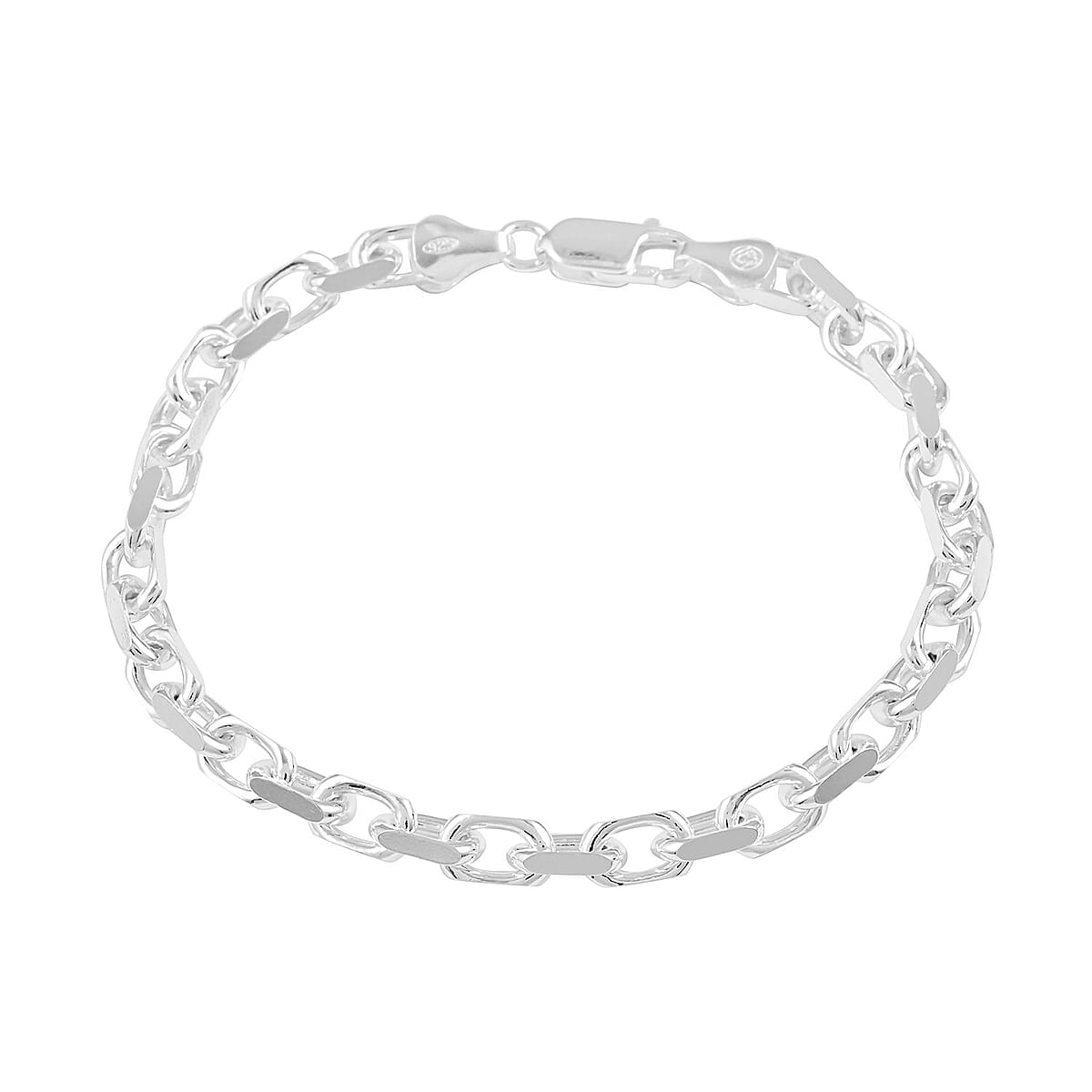 Italian Sterling Silver Power Chain Bracelet (8.00 In) 14.40 Grams image number 0