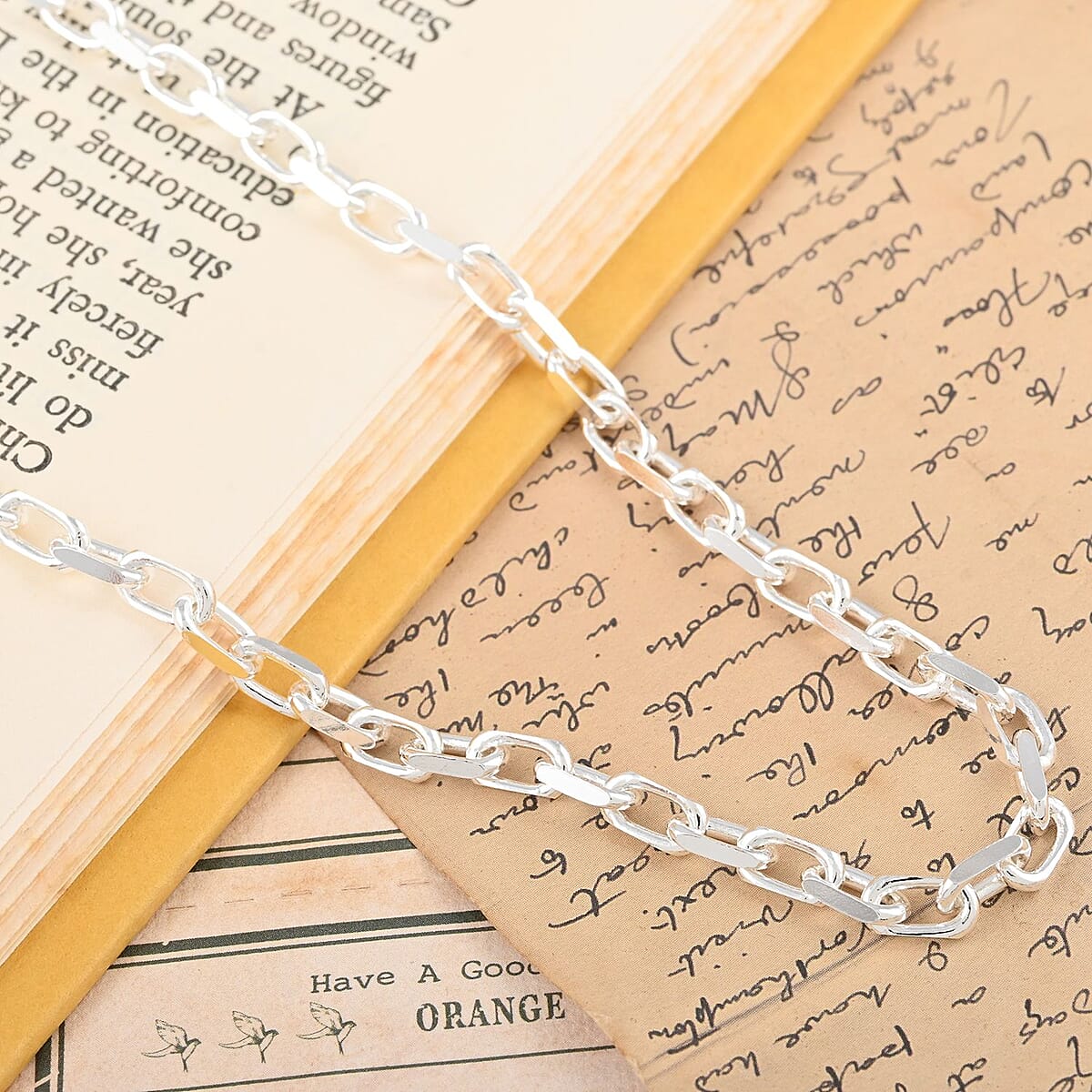 Italian Sterling Silver Power Chain Necklace 20 Inches 21.5 Grams image number 1