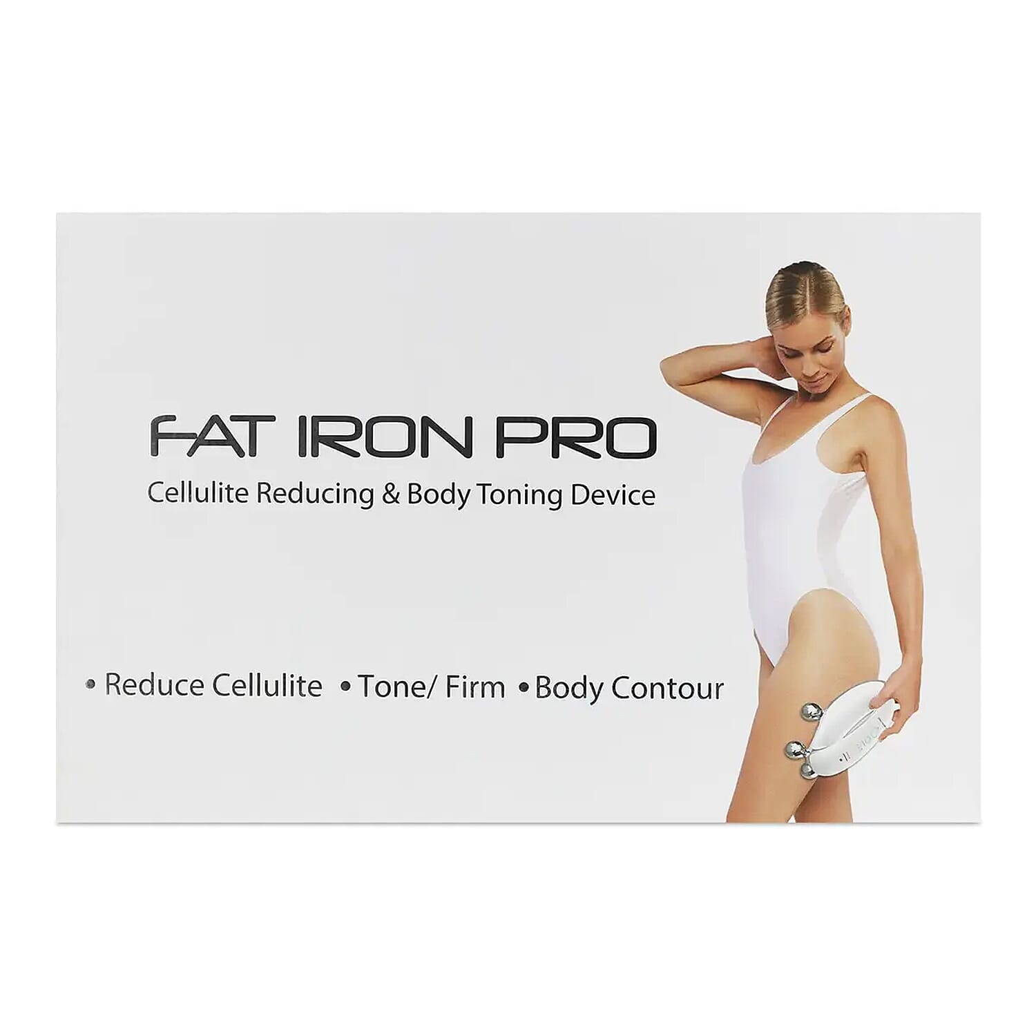 Lumina NRG Fat Iron Pro at Home Slimming & Skin Tightening Device - White, Cordless Rechargeable Slimming Device With Ultrasonic Vibration Technology,