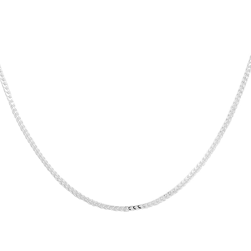 Italian Sterling Silver Franco Necklace 20 Inches 4.30 Grams