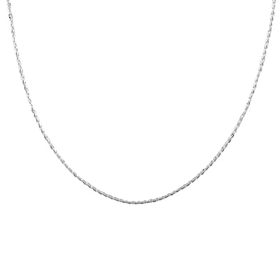 Italian Sterling Silver New Brillantina Chain Necklace 24 Inches 2.70 Grams