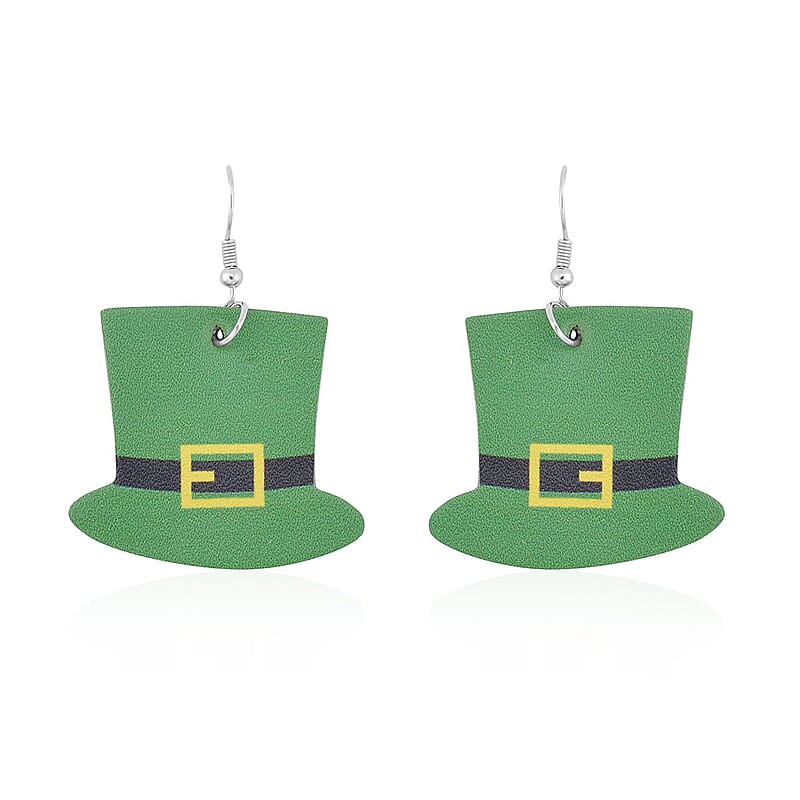 Hat Design Trendy Drop Earrings in Stainless Steel