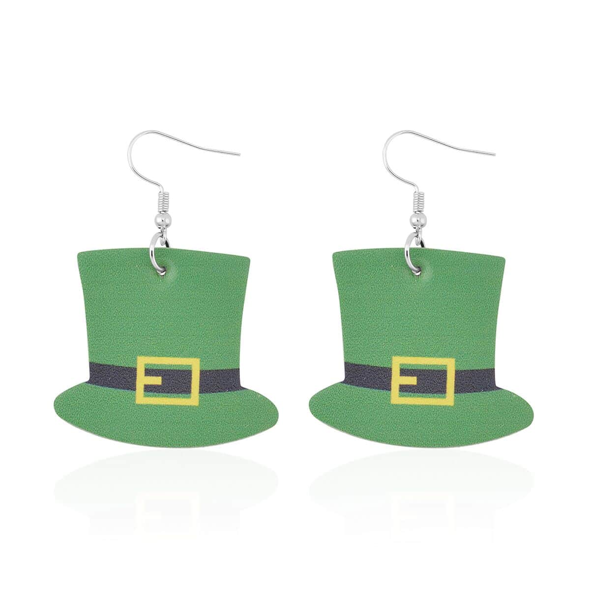 Hat Design Trendy Drop Earrings in Stainless Steel image number 3