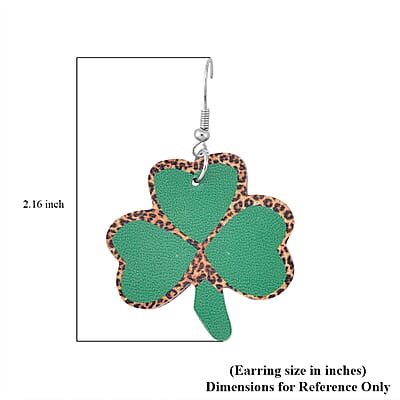 Clover Three-petal Flower Drop Earrings in Stainless Steel