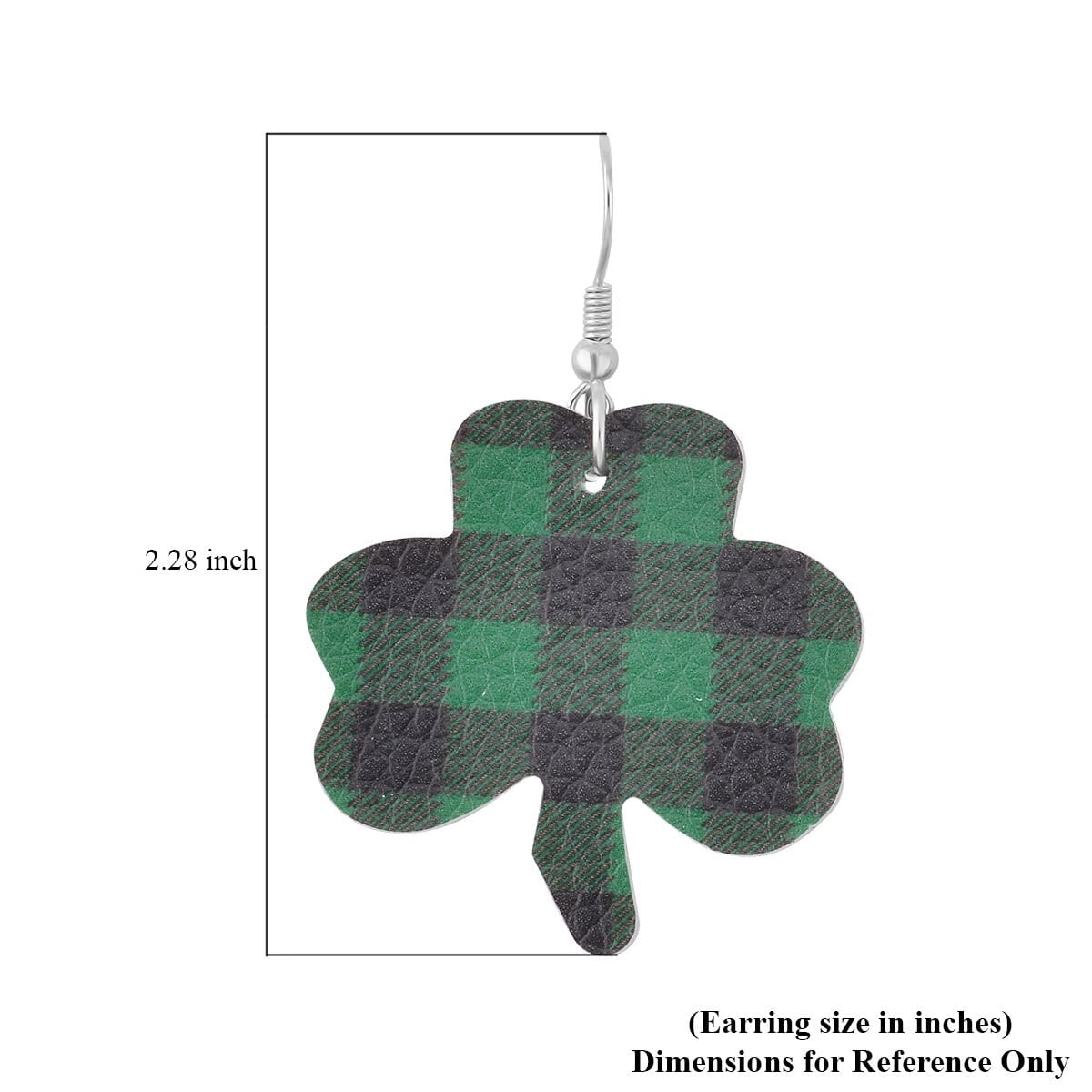 Checked Design Flower Drop Earrings in Stainless Steel | Tarnish-Free, Waterproof, Sweat Proof Jewelry image number 4