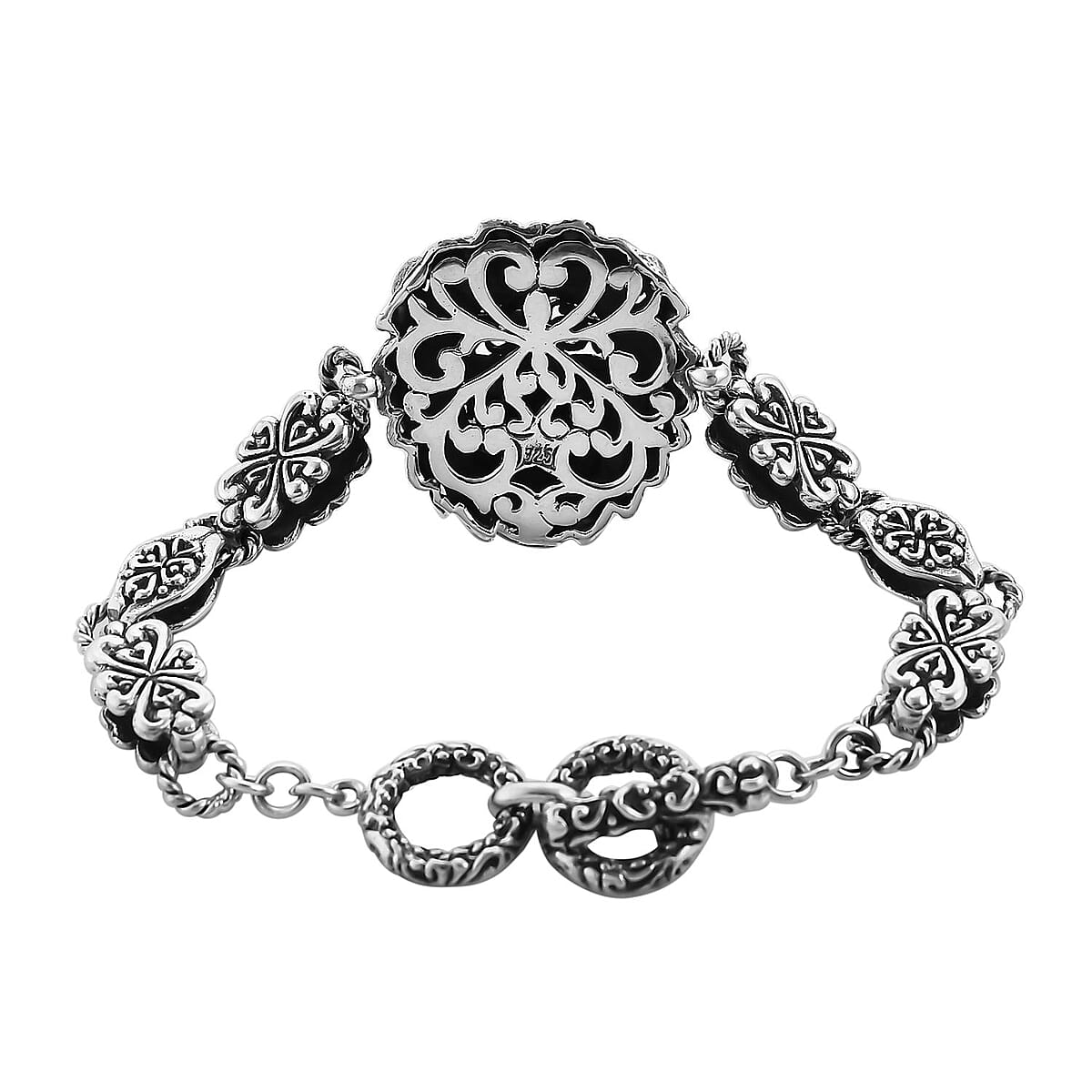 Bali Legacy Sterling Silver Lion Bracelet (8.00 In) 22.80 Grams image number 2