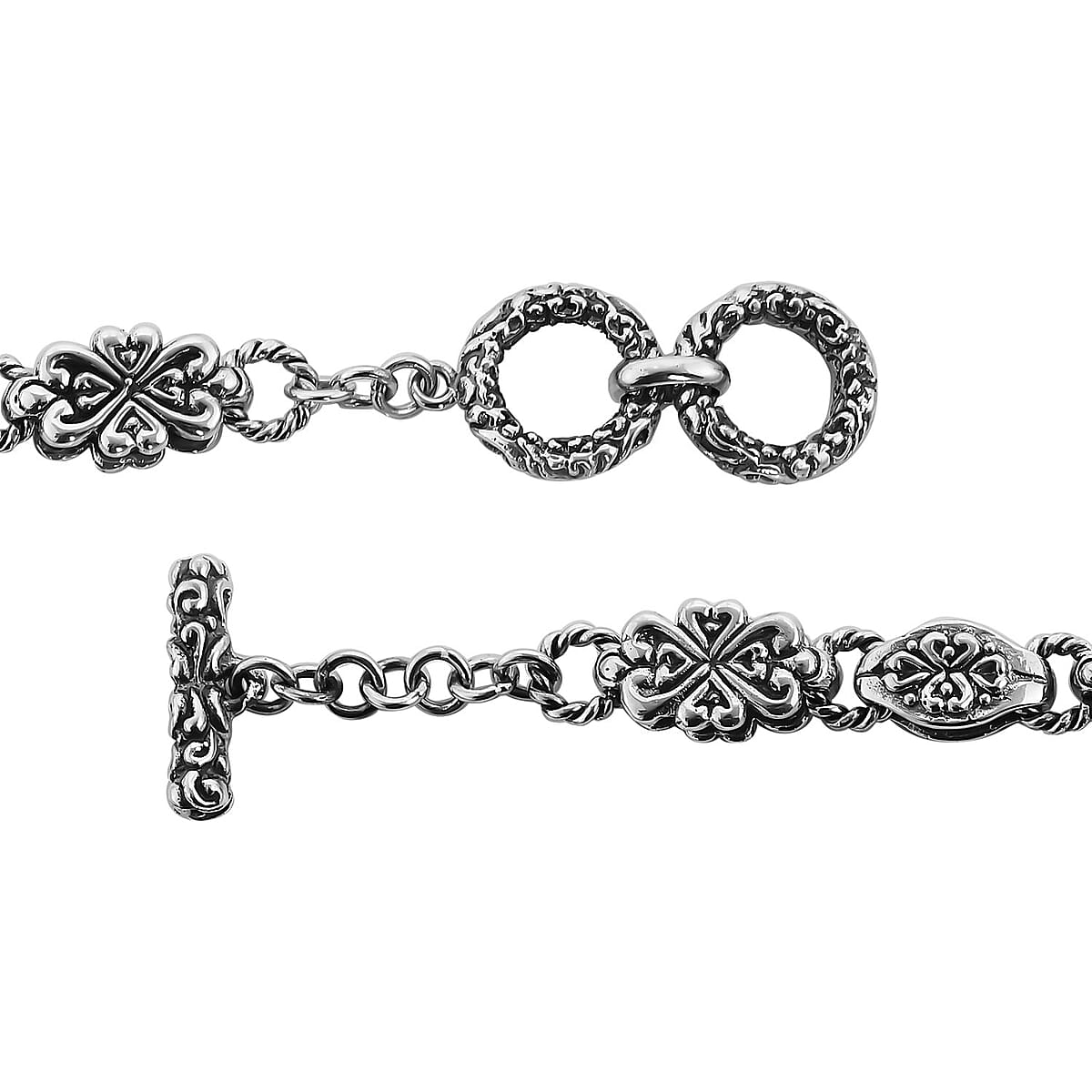 Bali Legacy Sterling Silver Lion Bracelet (8.00 In) 22.80 Grams image number 3