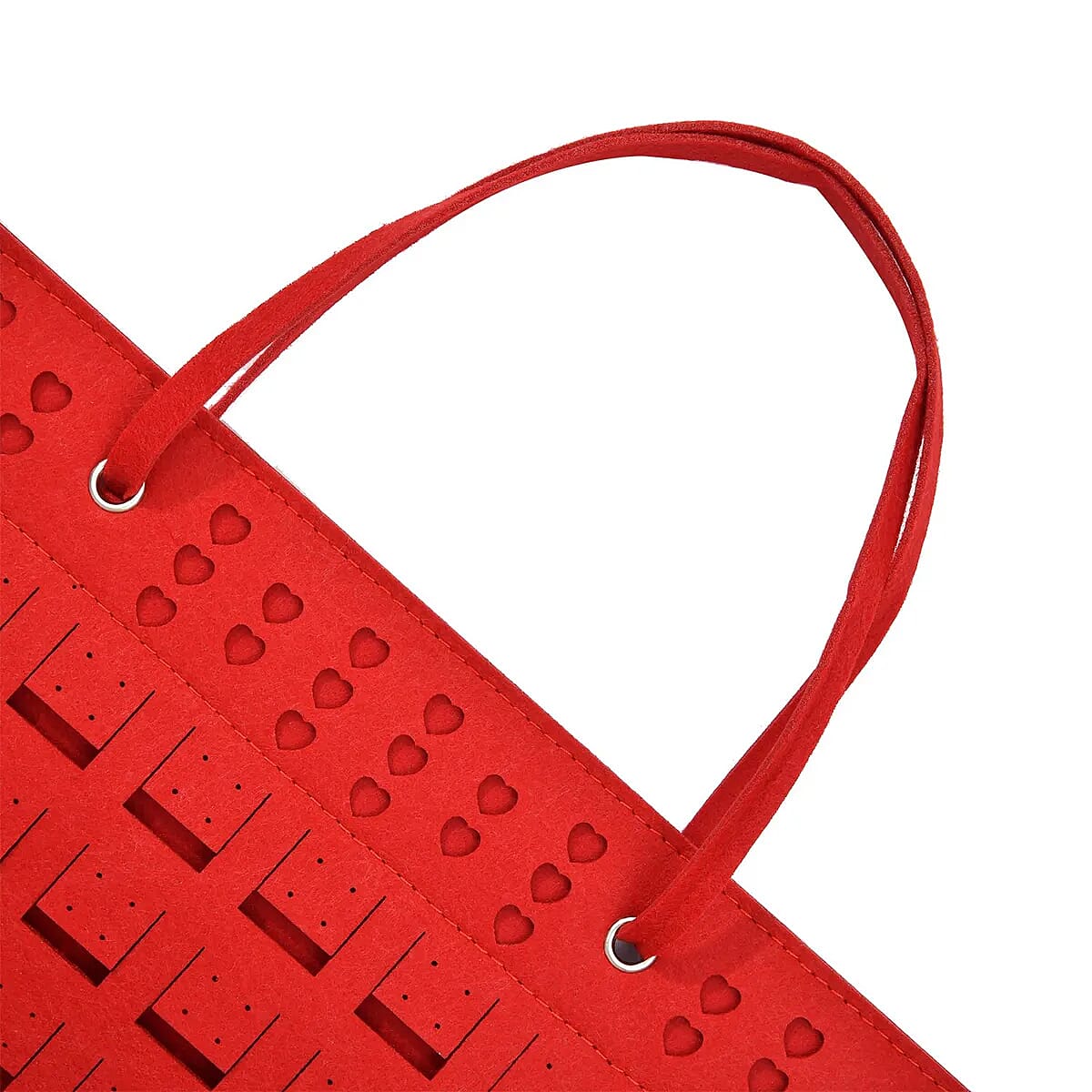 Red Color Earring Jewelry Storage Bag Hold Up to 300 Pairs Scratch Resistant, Vertical Hanging Earrings Organizer, Earrings Storage, Gifts For Her image number 5