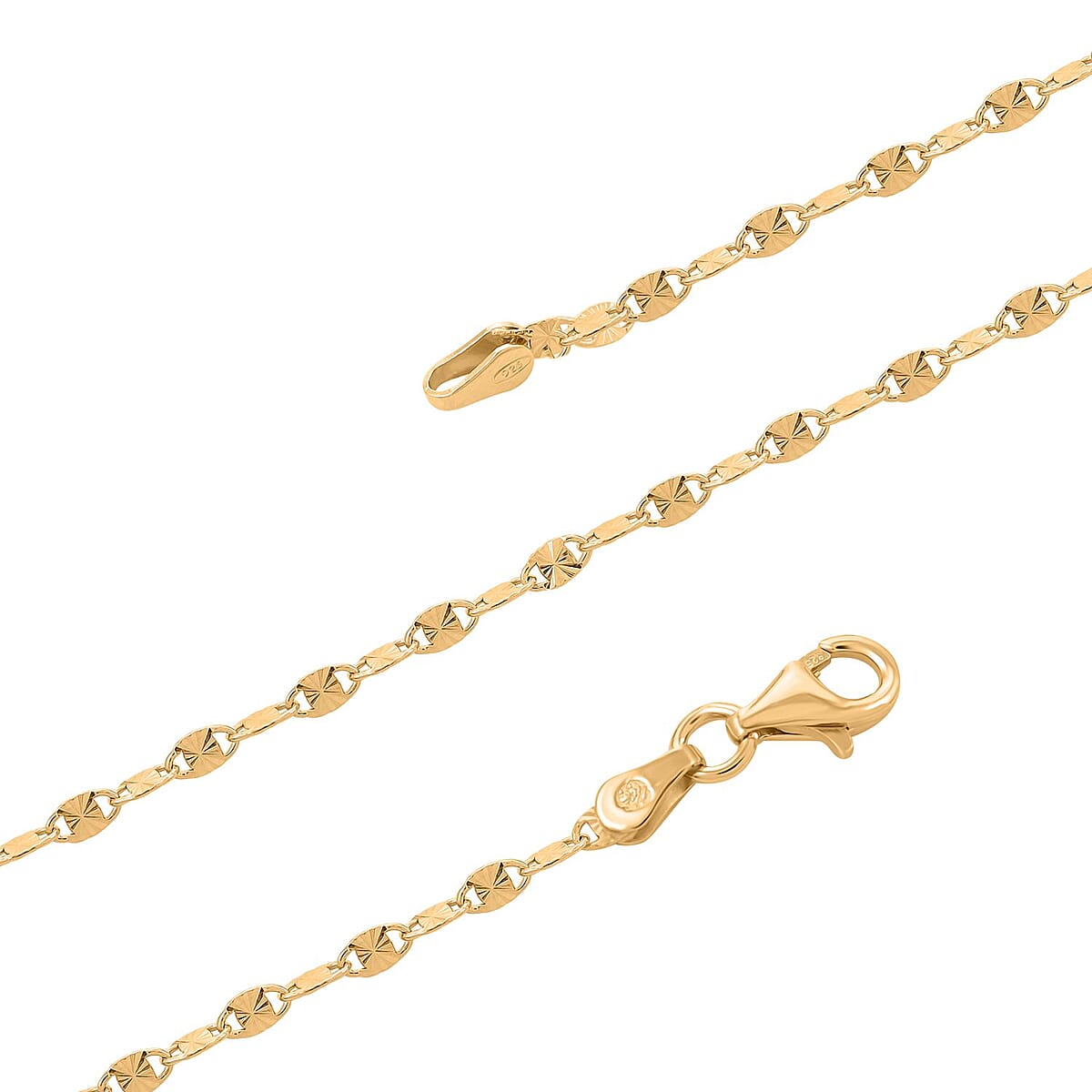Italian Confetti Star Necklace in 14K Yellow Gold Over Sterling Silver 3.40 Grams 20 Inches image number 2