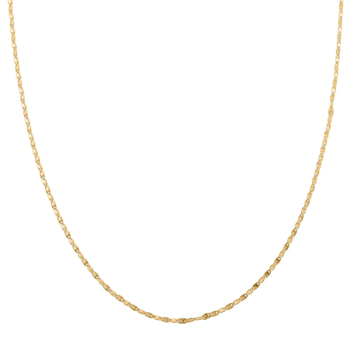 Italian Confetti Fan Chain Necklace in 14K Yellow Gold Over Sterling Silver 3.50 Grams 20 Inches image number 0