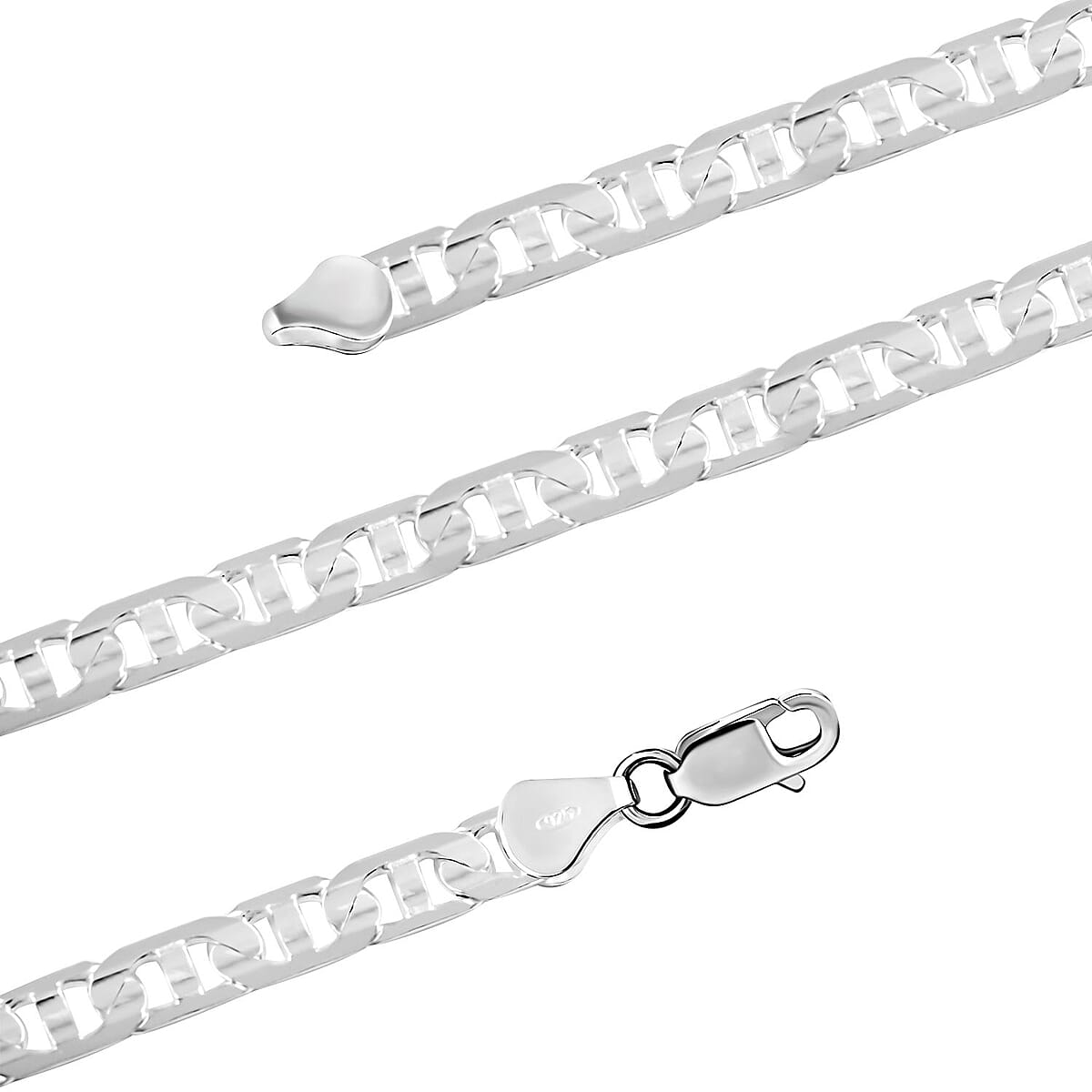 Italian Sterling Silver Dallas Chain Necklace 22 Inches 35.1 Grams image number 2