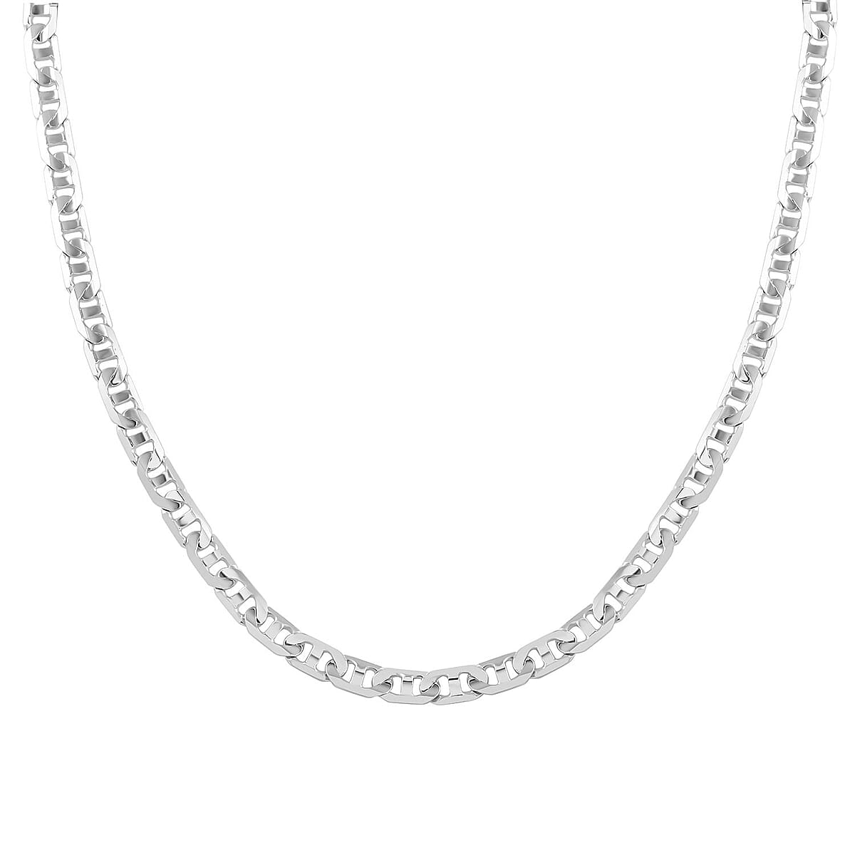 Italian Sterling Silver Dallas Chain Necklace 22 Inches 35.1 Grams image number 3