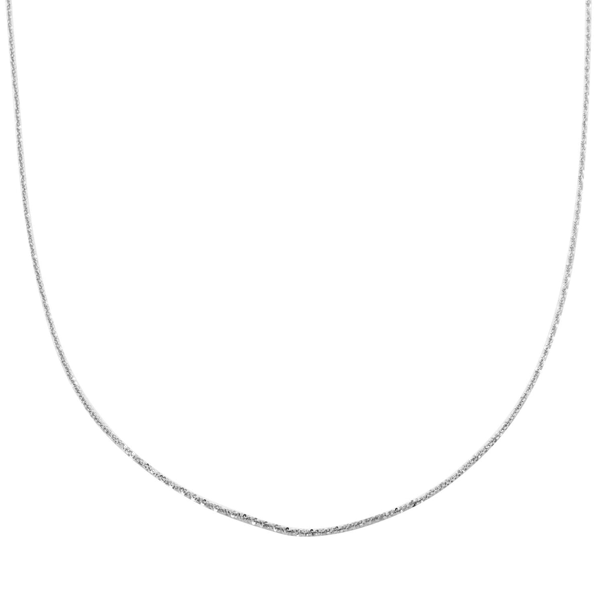 Italian Margherita Chain Necklace in Sterling Silver 4.90 Grams 24 Inches image number 0