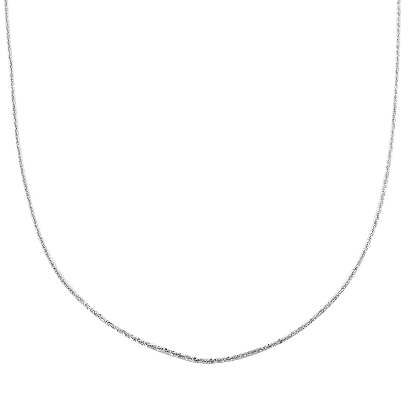 Italian Sterling Silver Margherita Chain Necklace 30 Inches 6 Grams