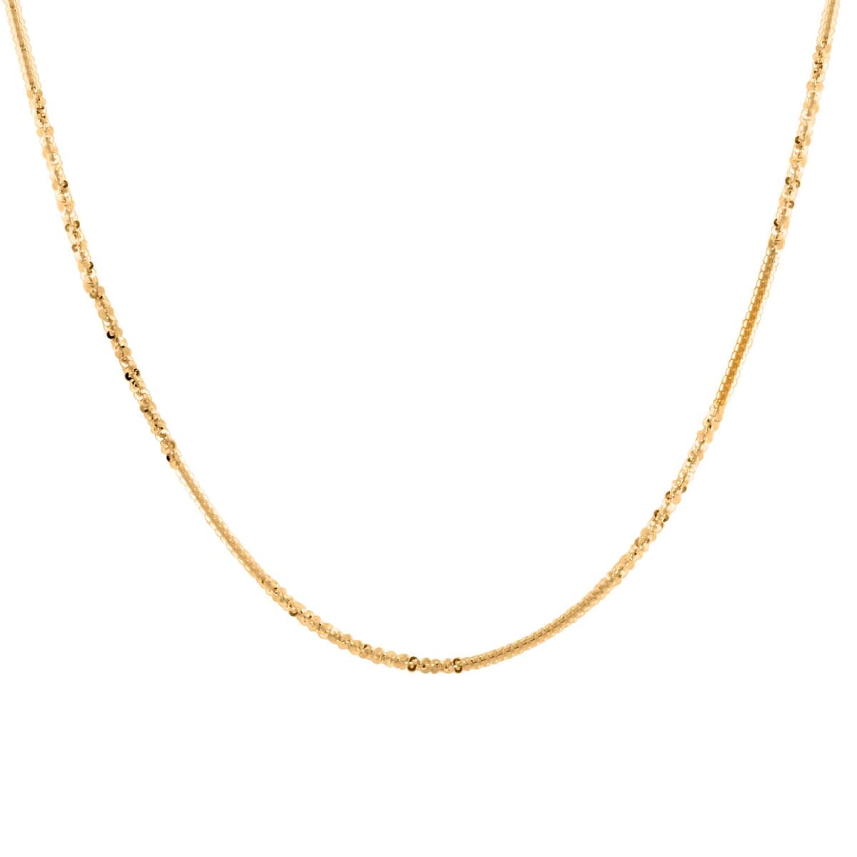 Italian Margherita Alternate Chain Necklace in 14K Yellow Gold Over Sterling Silver 4.20 Grams 20 Inches image number 0