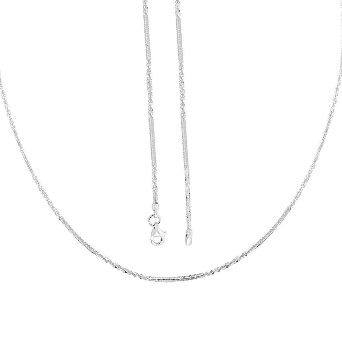 Buy Italian Sterling Silver Margherita Alternate Chain Necklace 24 Inches  4.90 Grams at