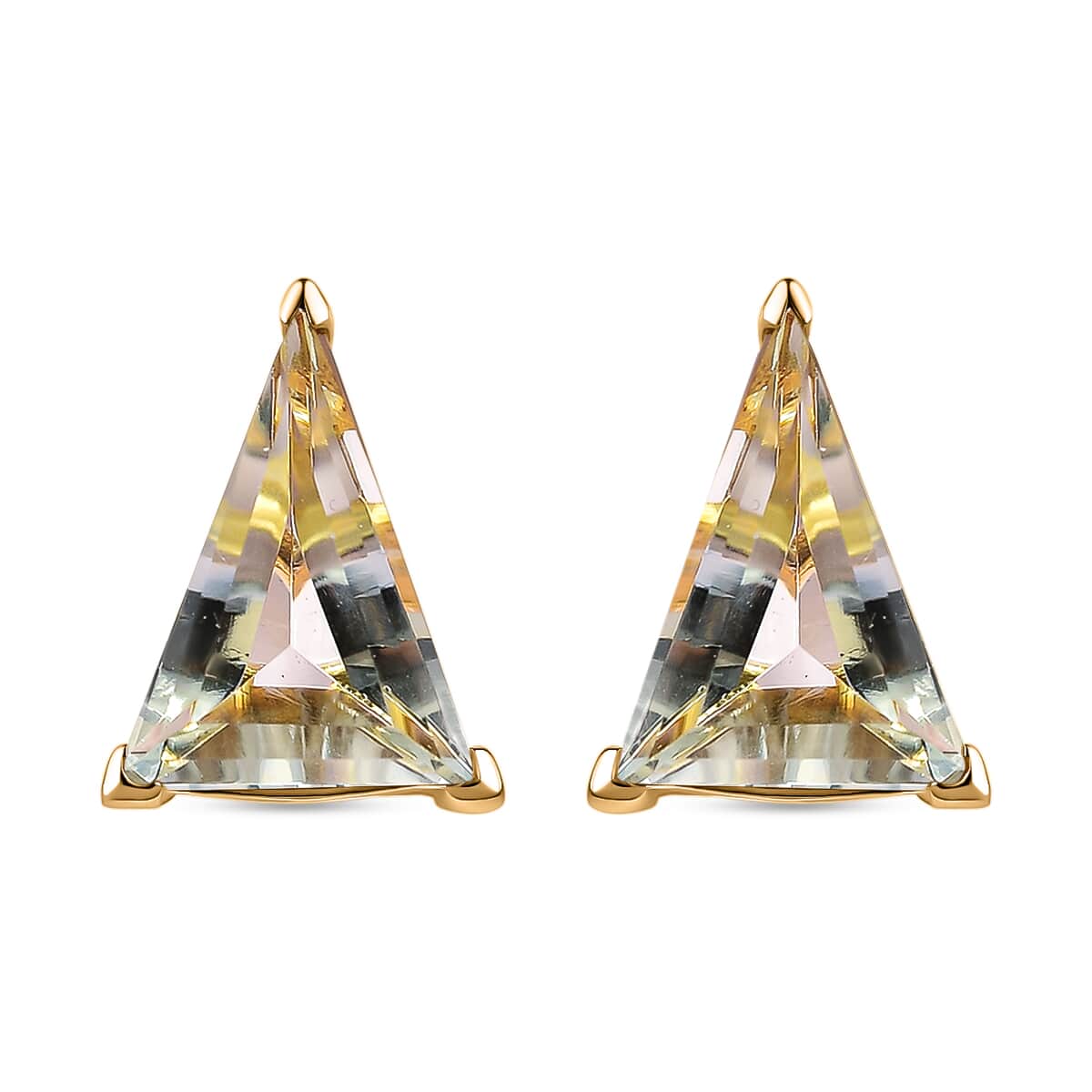 Buy Montezuma Prasiolite Earrings , Solitaire Stud Earrings