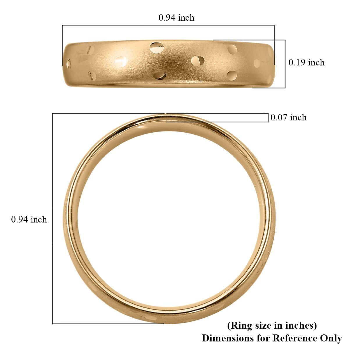 10K Yellow Gold Band Ring (Size 10.0) 1.20 Grams image number 5