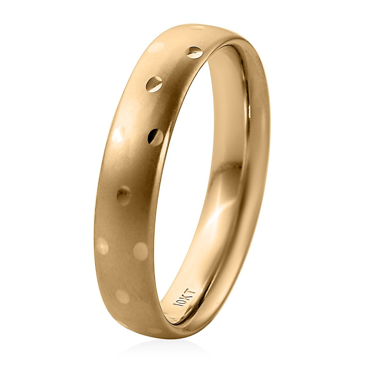 10K Yellow Gold Band Ring, Promise Rings (Size 5.0) 1.20 Grams image number 3
