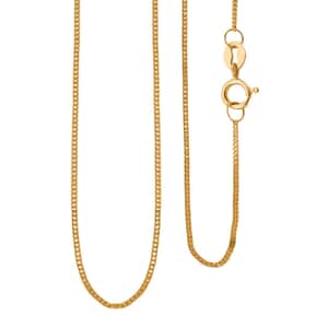18K Yellow Gold Curb Link Pendant Chain 20 Inches 0.85 Grams