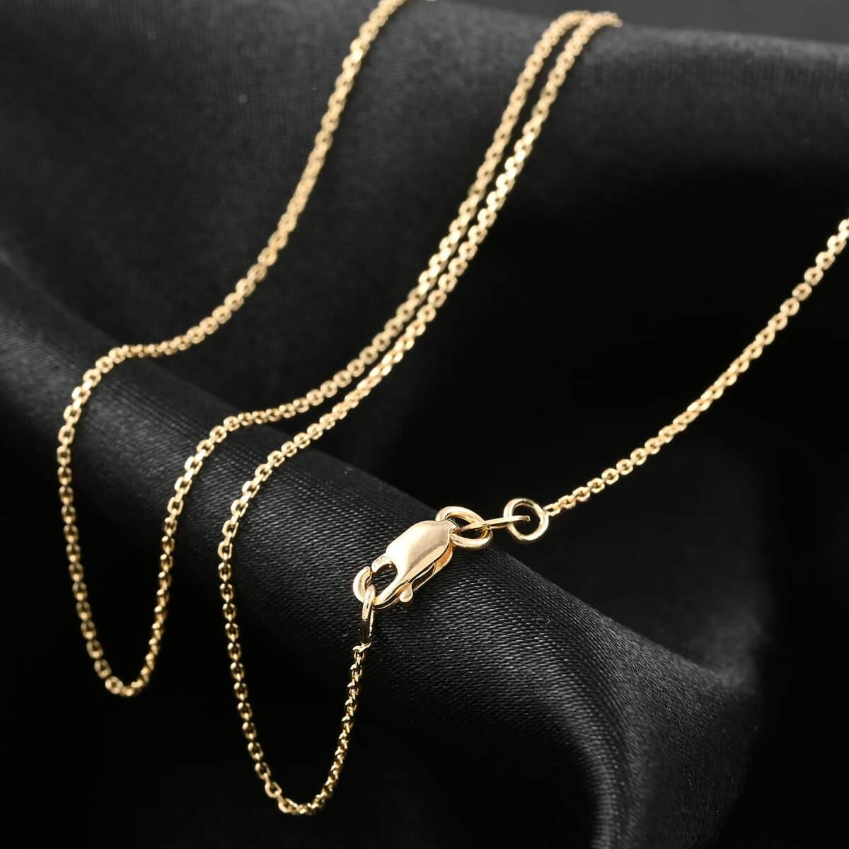 Italian 18K Yellow Gold Anchor Chain Necklace 25 Inches 1.8 Grams image number 1