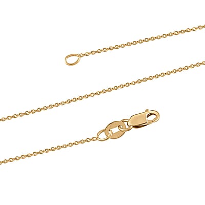 Italian 18K Yellow Gold Anchor Chain Necklace 25 Inches 1.8 Grams