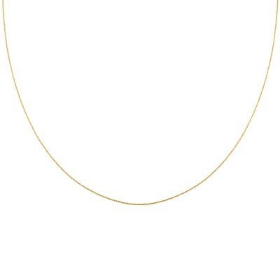 Italian 18K Yellow Gold Anchor Chain Necklace 25 Inches 1.8 Grams