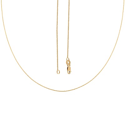 Italian 18K Yellow Gold Anchor Chain Necklace 25 Inches 1.8 Grams