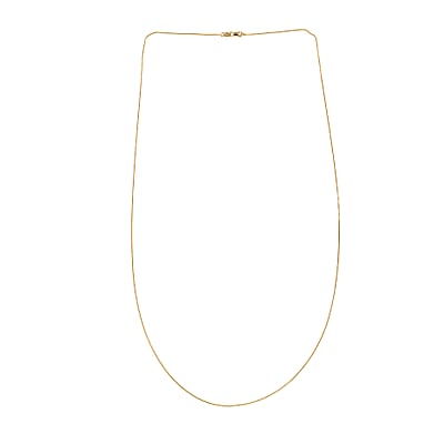 Italian 18K Yellow Gold Anchor Chain Necklace 25 Inches 1.8 Grams