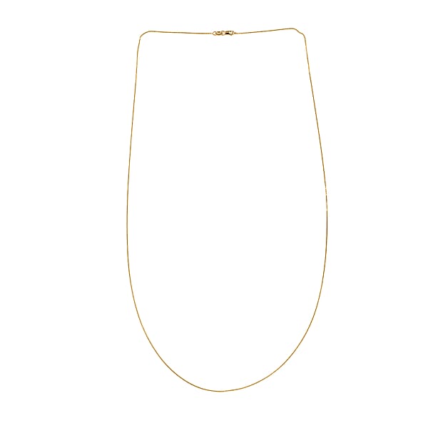 Italian 18K Yellow Gold Anchor Chain Necklace 25 Inches 1.8 Grams