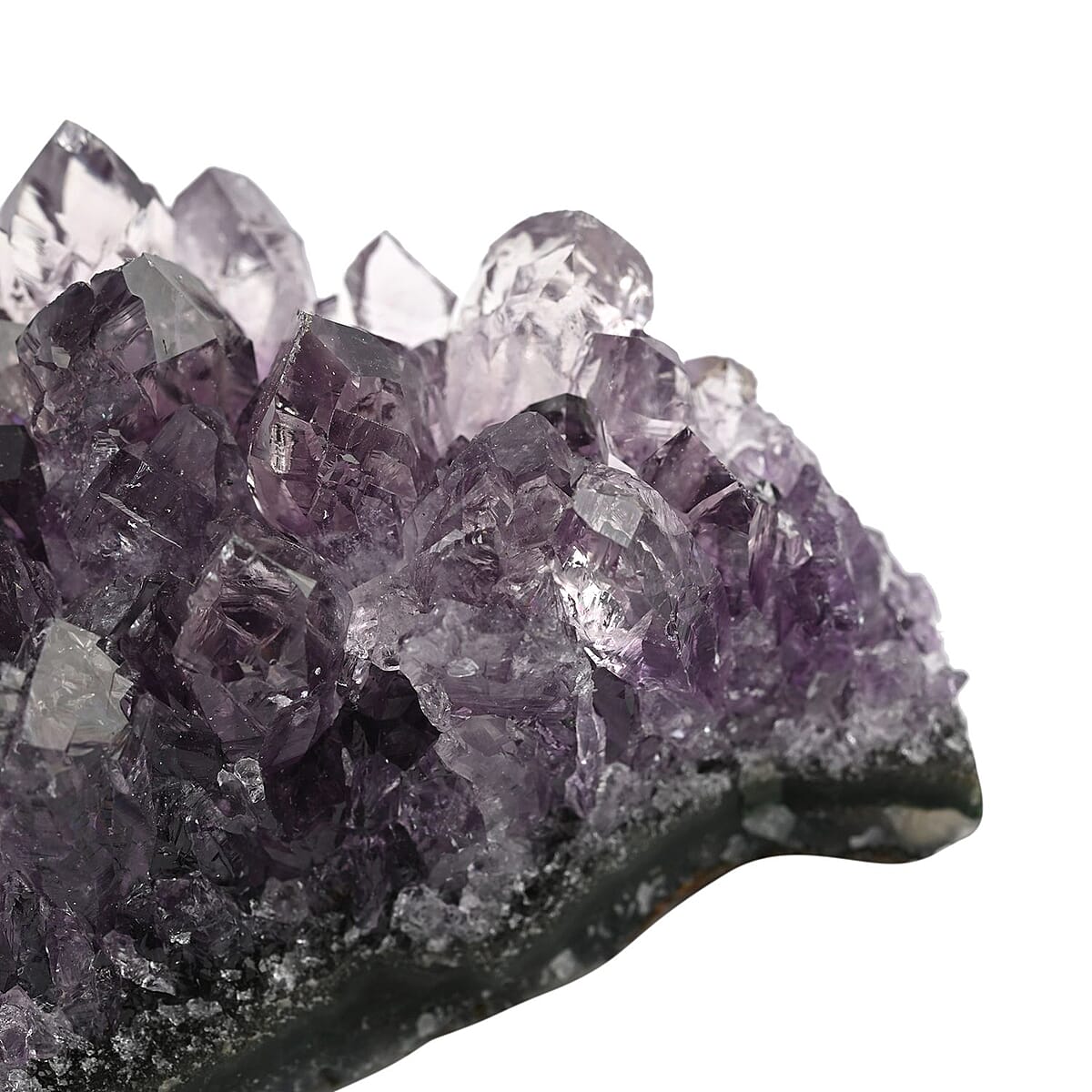 Amethyst Druzy -S Approx. 1011.5ctw, Amethyst Crystal Geode For Living Room Side Table Decor, Decorative Gems image number 3