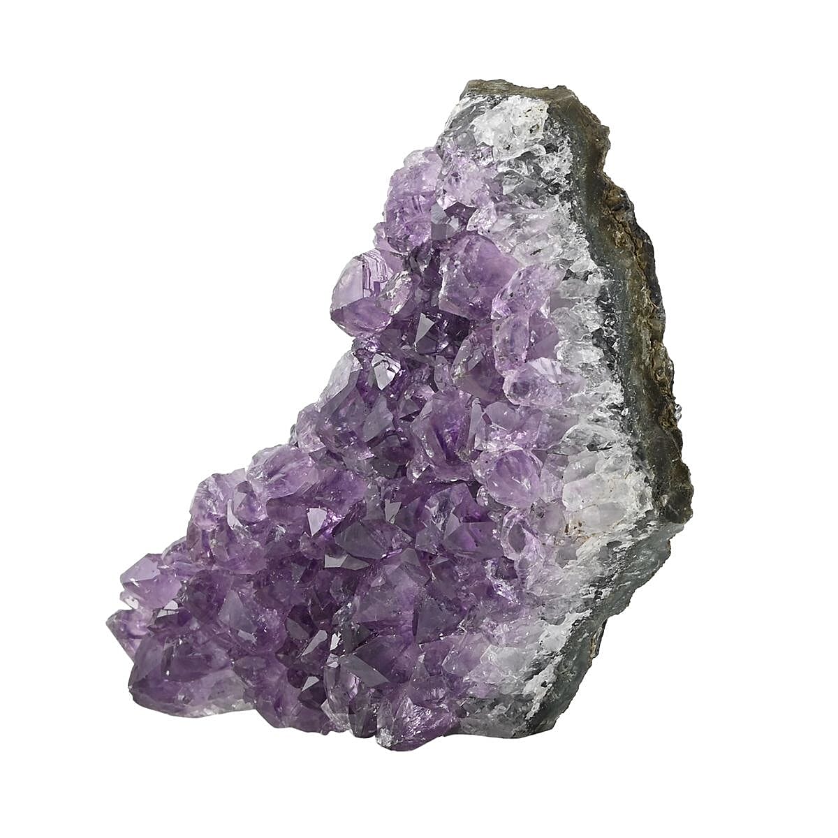 Amethyst Druzy -S Approx. 1011.5ctw, Amethyst Crystal Geode For Living Room Side Table Decor, Decorative Gems image number 1