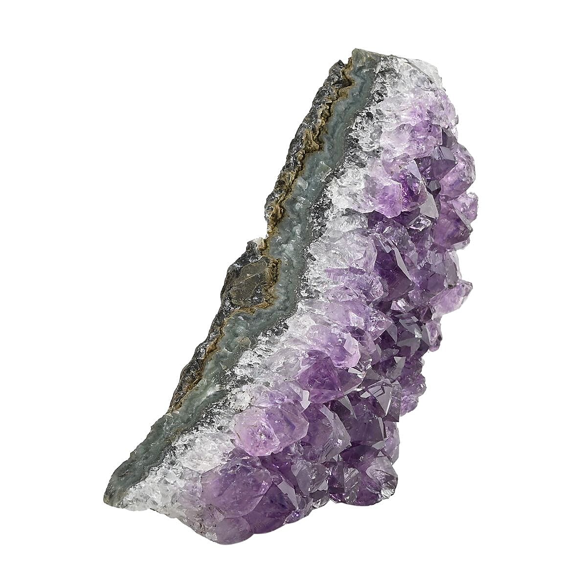 Amethyst Druzy -S Approx. 1011.5ctw, Amethyst Crystal Geode For Living Room Side Table Decor, Decorative Gems image number 2