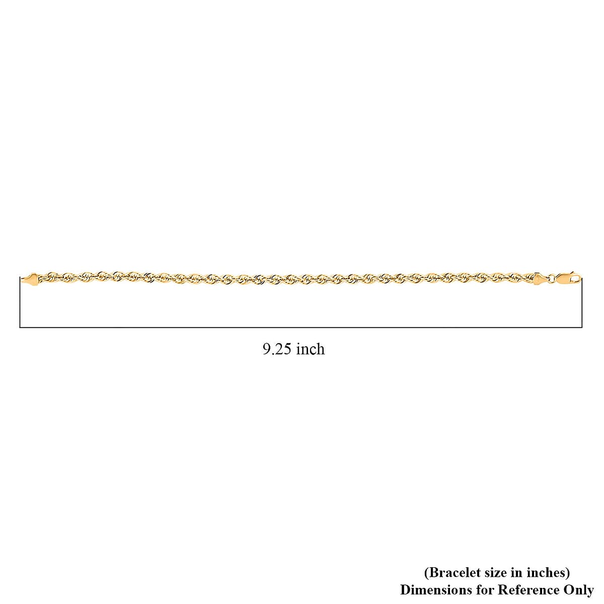 10K Yellow Gold 4.5mm Quint Rope Bracelet (9.00 In) 3.6 Grams image number 3