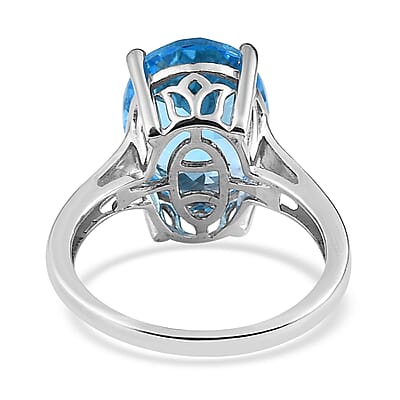 Marambaia Topaz Solitaire Ring in Platinum Over Sterling Silver (Size 10.0) 7.30 ctw
