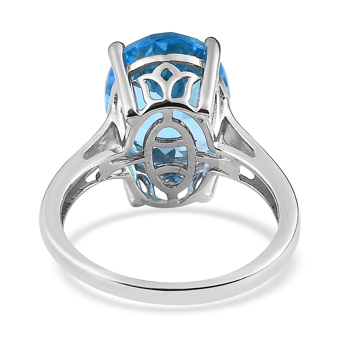 Marambaia Topaz Solitaire Ring in Platinum Over Sterling Silver (Size 8.0) 7.30 ctw image number 4