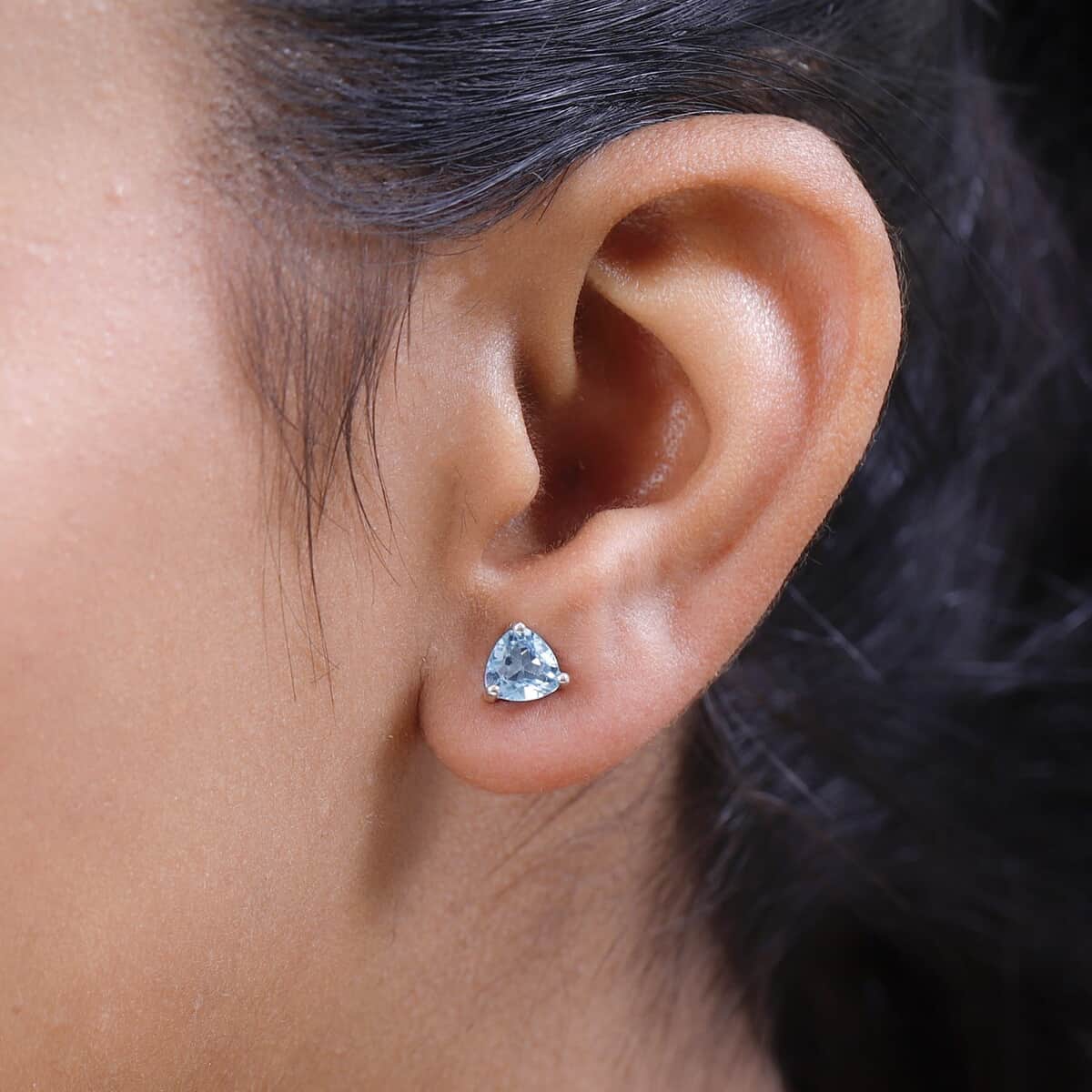 Marambaia Topaz Stud Earrings in Platinum Over Sterling Silver 1.65 ctw image number 2