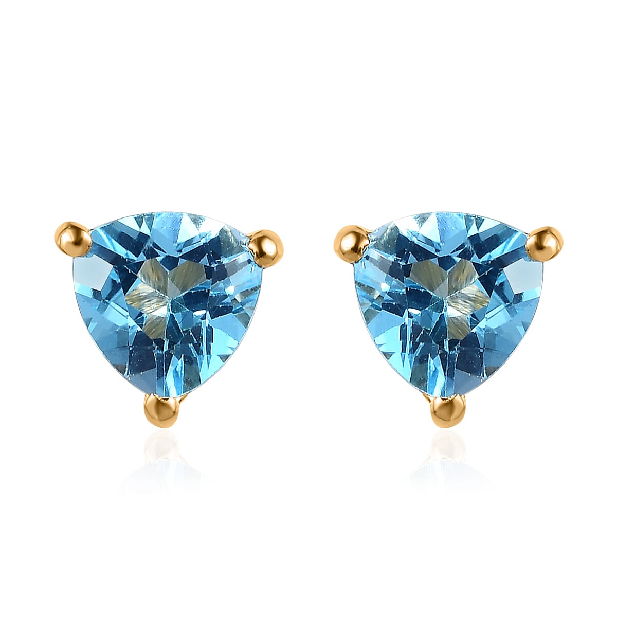 Marambaia Topaz Stud Earrings in Vermeil YG Over Sterling Silver 1.65 ctw image number 0