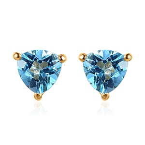 Marambaia Topaz Stud Earrings in Vermeil YG Over Sterling Silver 1.65 ctw