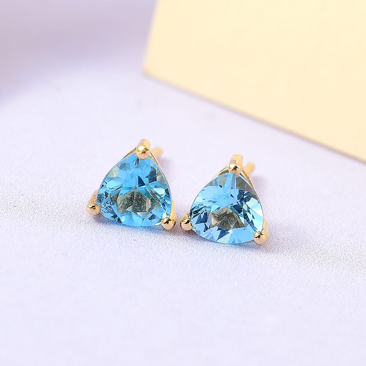 Marambaia Topaz Stud Earrings in Vermeil YG Over Sterling Silver 1.65 ctw image number 1