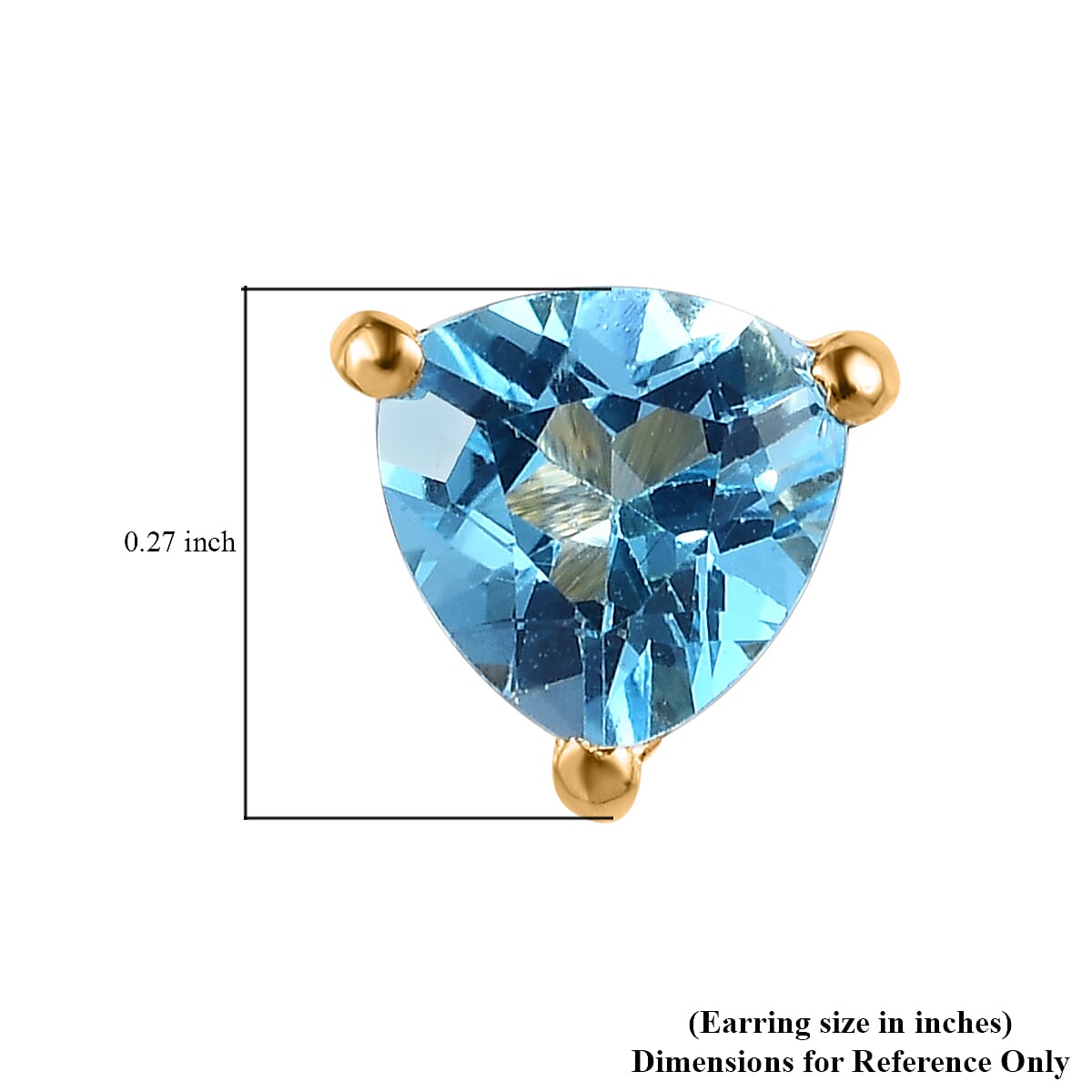 Marambaia Topaz Stud Earrings in Vermeil YG Over Sterling Silver 1.65 ctw image number 4
