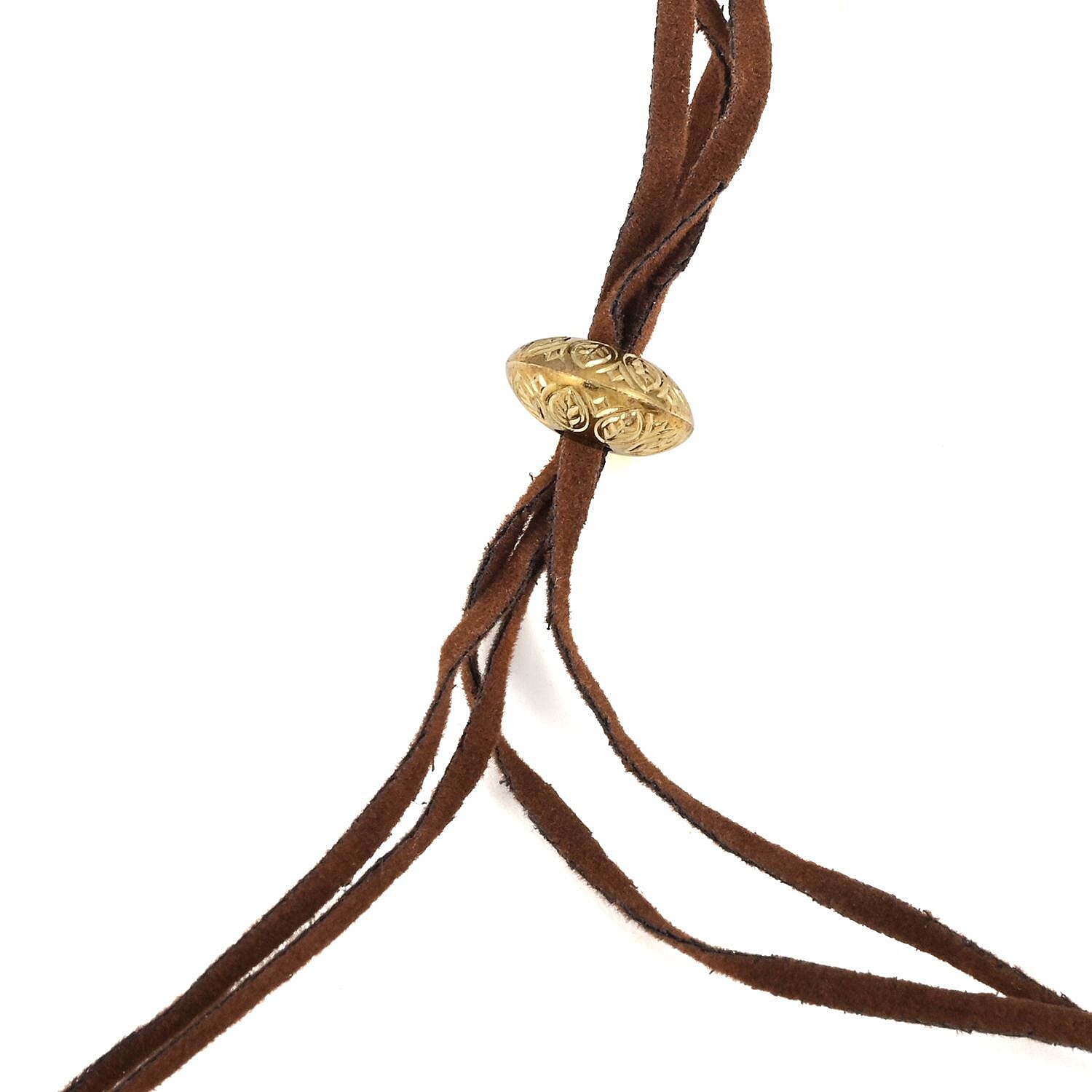 Genuine Buffalo Horn Adjustable Leather Cord Necklace