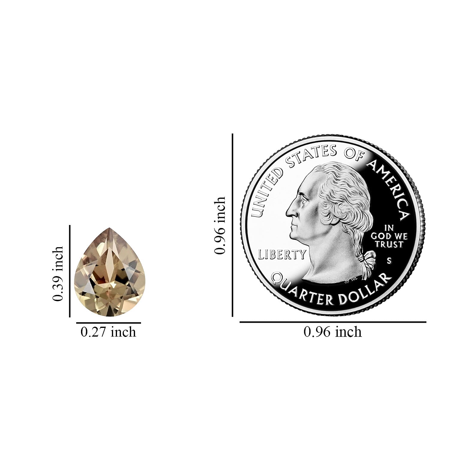 AAAA Turkizite (Pear 10x8 mm) 2.20 ctw