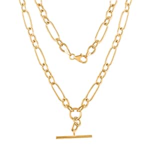 Gold Gioia Italian 10K Yellow Gold Link Chain Necklace, Gold Link Chain, 10K Yellow Gold Necklace, Adjustable Length Gold Chain 6.75 Grams