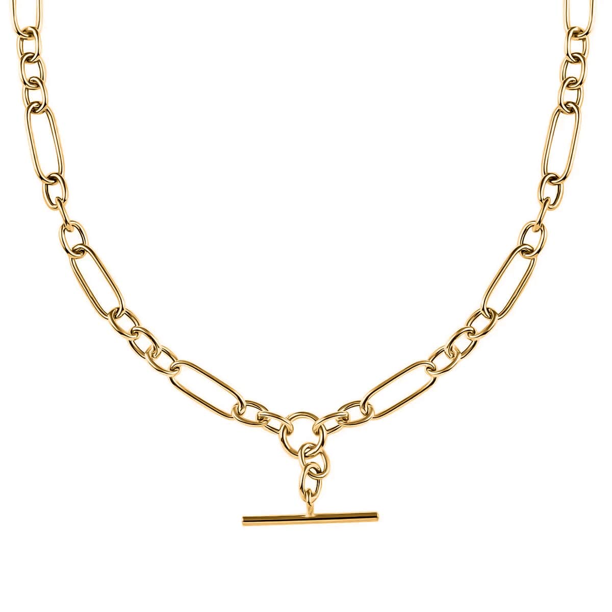 Buy Gold Gioia Italian 10K Yellow Gold Link Chain Necklace, Gold Link ...