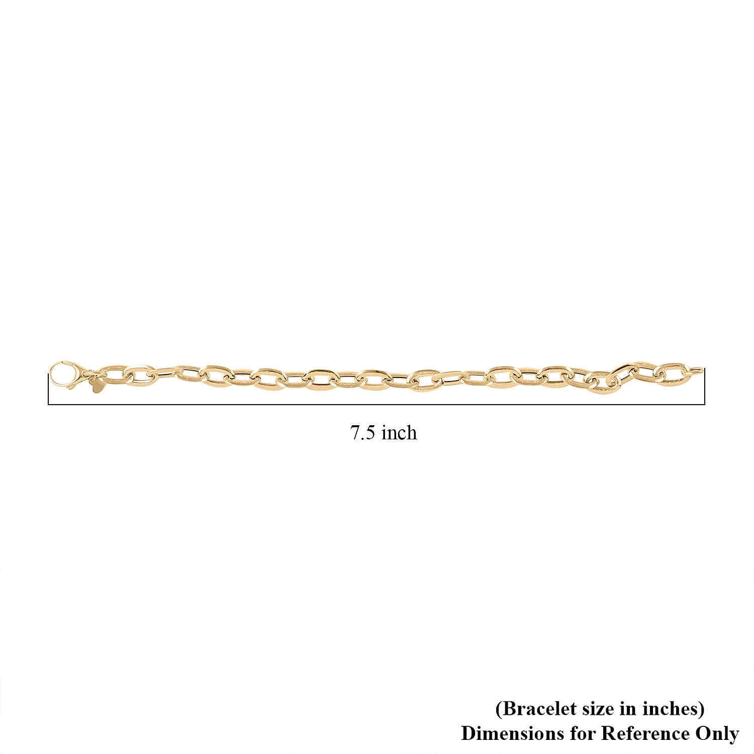 Gold Oro Breeze Diamond-Cut Italian 10K Yellow Bracelet (7.75 In) 2.90 Grams