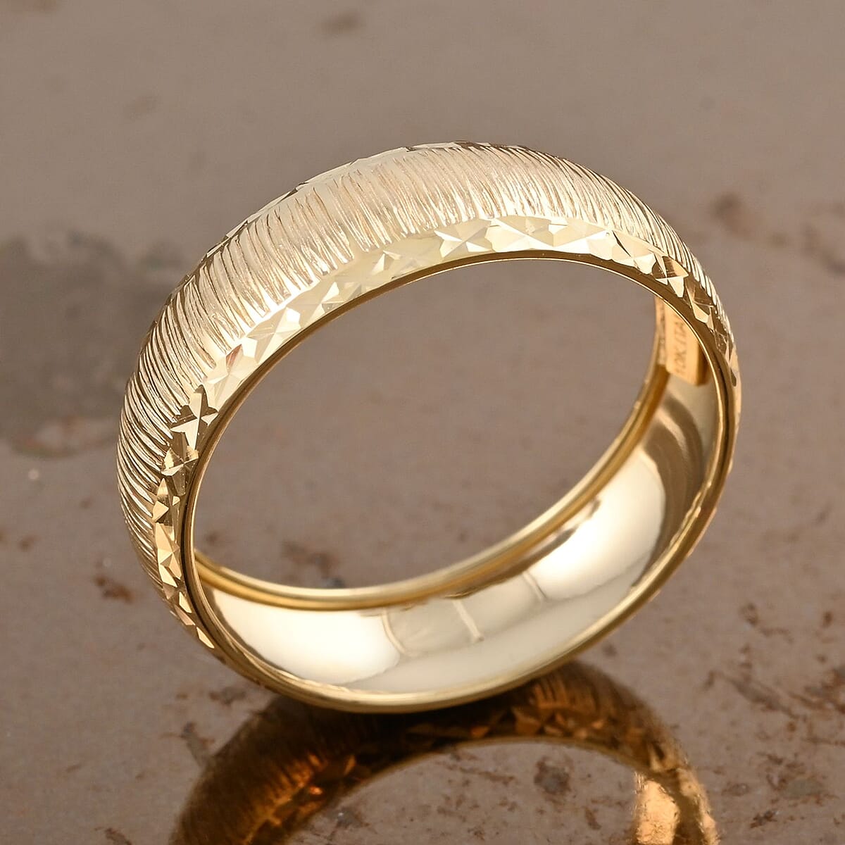 Gold Seta Preziosa Italian 10K Yellow Ring (Size 10.0) 1.15 Grams image number 1